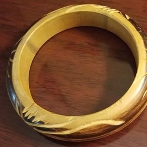 Vintage handcrafted wooden bracelet